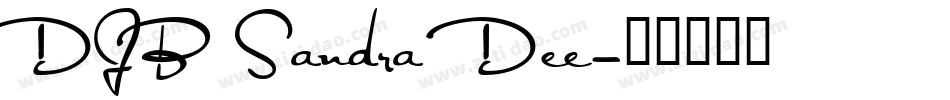DJB Sandra Dee字体转换